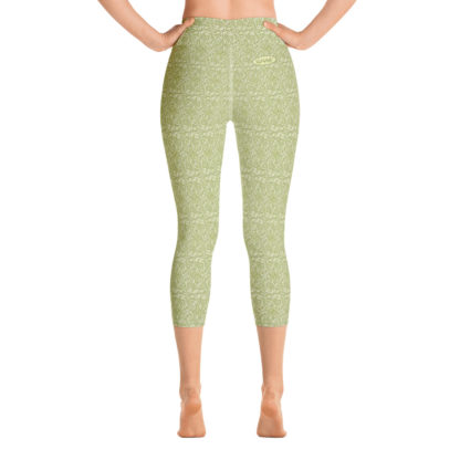 SLINGRA Lindblomsgröna caprileggings
