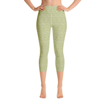 SLINGRA Lindblomsgröna caprileggings