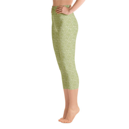 SLINGRA Lindblomsgröna caprileggings