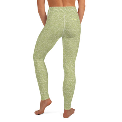 SLINGRA Lindblomsgröna leggings