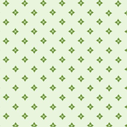 KORNELL grönt småblommigt mönster