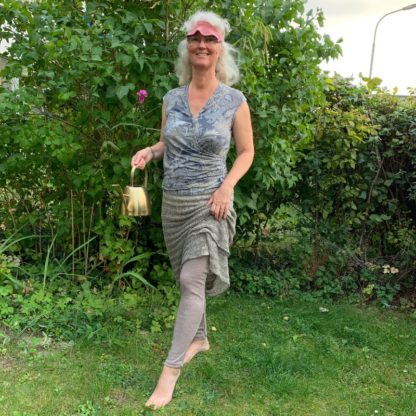 Joha sandfärgade leggings i ull