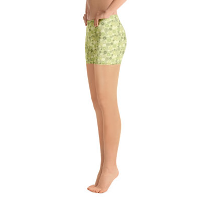 KUGGHJUL Lindblomsgröna korta leggings