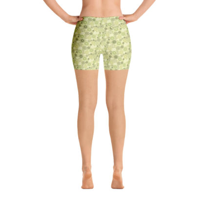 KUGGHJUL Lindblomsgröna korta leggings