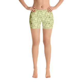 KUGGHJUL Lindblomsgröna korta leggings
