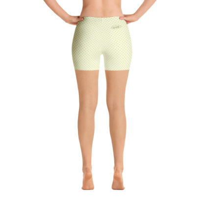 KORNELL lindblomsgröna korta leggings