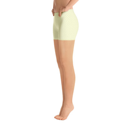 KORNELL lindblomsgröna korta leggings
