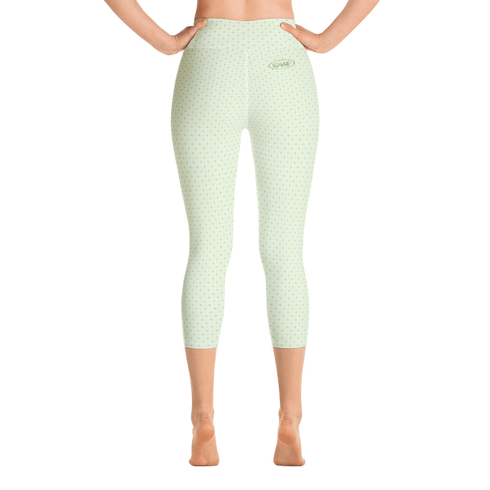 PRICKIG gröna caprileggings