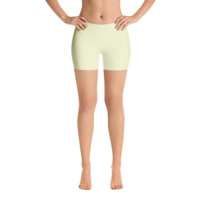 KORNELL lindblomsgröna korta leggings
