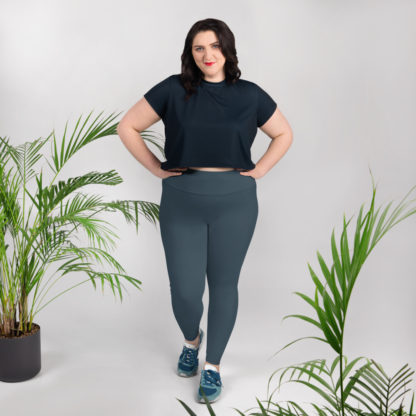 SOLO dovt gråblå leggings