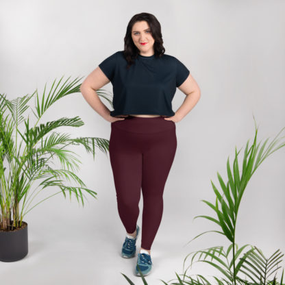 SOLO vinröda leggings