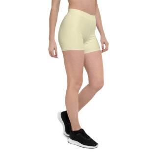 SOLO korta ljust vaniljgula leggings