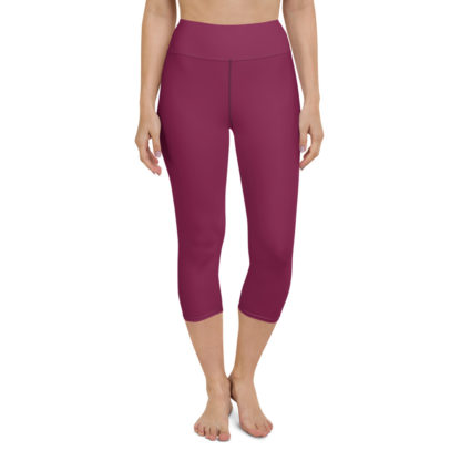 SOLO hallonvinröda caprileggings