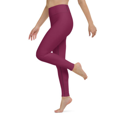 SOLO Hallonvinröda leggings