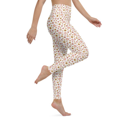 SIPPA långa leggings med rosa och gula blommor